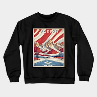 Jackson United States of America Tourism Vintage Poster Crewneck Sweatshirt